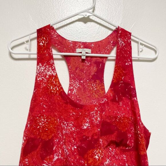 Joie Saunders Red Silk Sleeveless Blouse - Picture 7 of 10